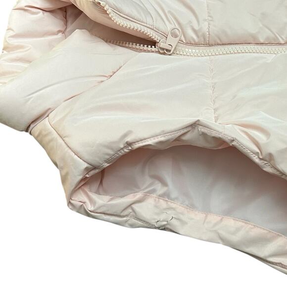 NWT Gianni Bini GB Girls Sz Xl Light Pink Quilted Puffer Vest Sleeveless Jacket - Picture 8 of 9